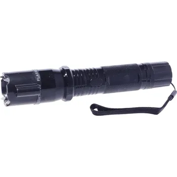 Svítilna LED svítilna s paralyzérem a laserem Police - černá