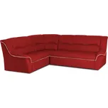 Kožená rohová sedací souprava DUBAJ LUX XL II, levá, šedá/tm. šedá (u-20/u-25)