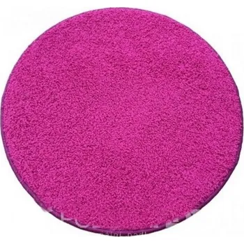 Koberec Kusový koberec COLOR SHAGGY růžová kruh Rozměr: 57x57 cm
