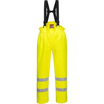 Pláštěnka PORTWEST Kalhoty Hi-Vis S780 s laclem, nepromokavé, reflexní POR-S780YERXXL 2XL Žlutá