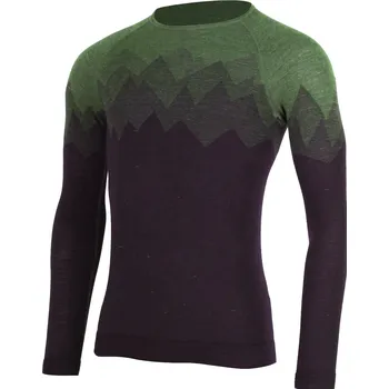 Pánské termoprádlo WELOR pánské merino triko - Zelená 6169 / XS / Zelená