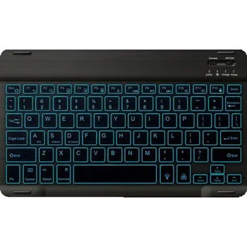 Klávesnice Bezdrátová Bluetooth podsvícená klávesnice - černá