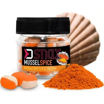 Boilies DELPHIN Nástraha D SNAX WAFT 10x7mm/20g Mušle-Koření - Nástraha D SNAX WAFT 7x5.5mm/20g - Mušle-Koření