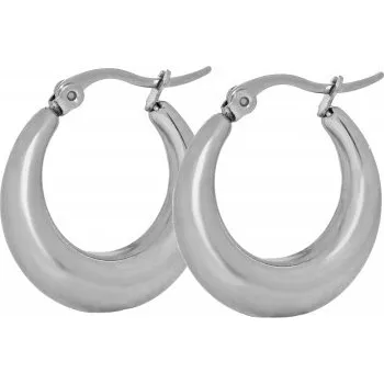 Náušnice Prosperk Náušnice ocelové kroužky lesklé S0166