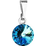 Přívěsek Rivoli se Swarovski Elements Bermuda Blue 8 mm