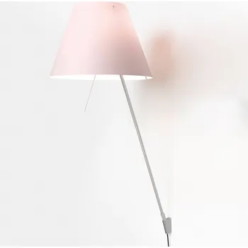 Lampička Luceplan Costanza nástěnné světlo D13aif Al/růžová - stínidlo - Ø 40 cm, výška 28 cm hliník, růžová 1 x 105 W - Doprava zdarma