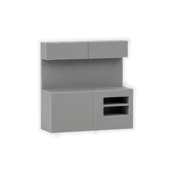 Psací stůl Pracovní stůl 3 1:72 Šedá