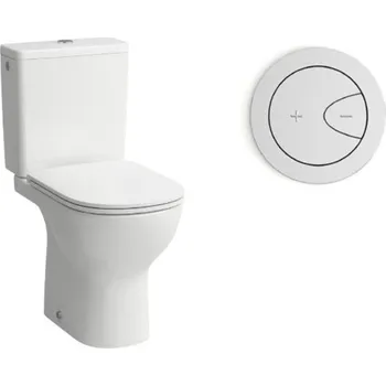 Laufen Lua Essential WC kombi vodorovný Rimless set včetně sedátka Slowclose rozmontovaný H8670820007601