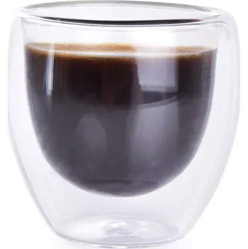 Sklenice BOROSIL | 70 ml dvoustěnná termo sklenice z borosilikátového skla Dedra