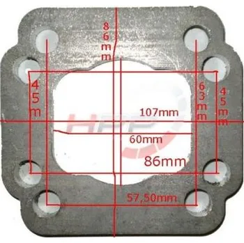 Příslušenství pro turbodmychadlo Redukční adaptér na Fiat Uno turbo IHI > T3 (ocel)