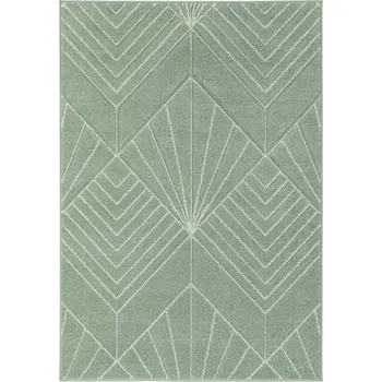 Koberec Breno Kusový koberec PORTLAND 58/RT4G, 67x120 cm, Zelená/Vícebarevné