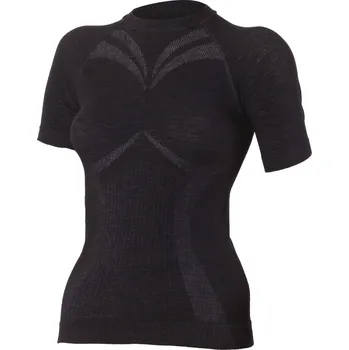 WALBA dámské merino triko - Černá 9090 / XXS/XS / Černá