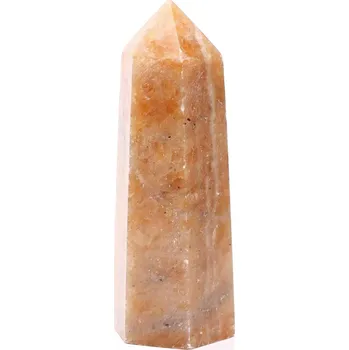 Drahý kámen Magieprirody.cz Obelisk Sluneční kámen špice 122 g - 8,6 cm #D30