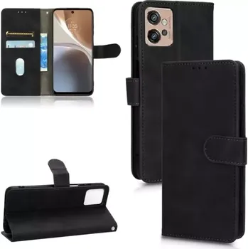 Pouzdro na mobilní telefon TT-TopTechnology Kožené pouzdro Motorola Moto G32 černé, black, model knížka, řada CLASSIC