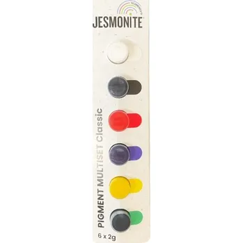 Speciální výtvarná barva Jesmonite pigment sada barev 6 x 2 g Classic