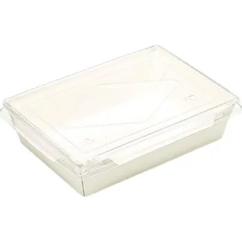 Jednorázové nádobí VIBAL Miska ECO BÍLÁ 1200ml 198x138x50mm 50ks/4bal