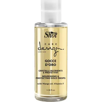 Vlasová regenerace Shot Design Care Color Care Gocce D'oro - výživné, ochranné zlaté kvapky, 100 ml