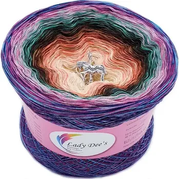 Příze Oáza v kouzelném lese 4n-3800m 20 Barev (Lady Dee's Oase im Zauberwald 20farbig)