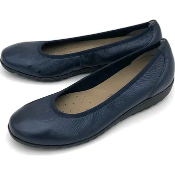 Dámské baleríny Dámské kožené baleríny 9-9-22171-28-883 Caprice modré Barva: OCEAN DEER PER, Velikost: 37