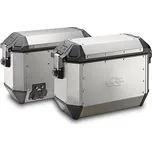 KAPPA 36L MONOKEY BOČNÍ KUFRY KMS36A K'MISSION ALUMINIUM (PÁR = 2 KS) + PŘÍDAVNÝ ZÁMEK - PRO KL, KLR, KLO, KLOR NOSIČE
