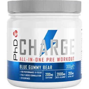Anabolizér PhD Nutrioion Charge Pre-Workout 300 g - Blue Gummy