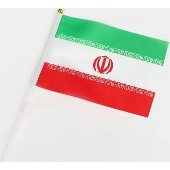 Vlajka Írán 14 x 21 cm na plastové tyčce