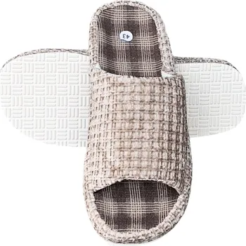 Pánské pantofle GiNo Pánské domácí papuče - Paku Barva: Béžová, Velikost: 42