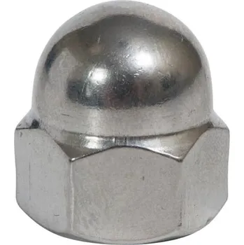 Matice Matice M 3 šestihranná klobouková DIN 1587, ocel tř. 6, povrch zinek bílý, (100ks)