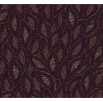 Tapeta Masureel Vliesová tapeta na zeď, listy, vínová, TER403, Terra, Masureel, velikost 0,7 x 10,05 m