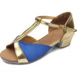 Taneční střevíce Eleonor s nízkým podpatkem Modré 41