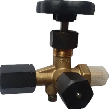 Ventil SUKU manometrový ventil 3-cestný G1/2" PN250, mosazný F/M/M (70151)