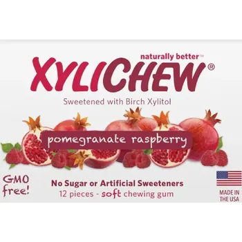 Žvýkačka Xylichew žvýkačky xylitol granátové jablko & malina příchuť
