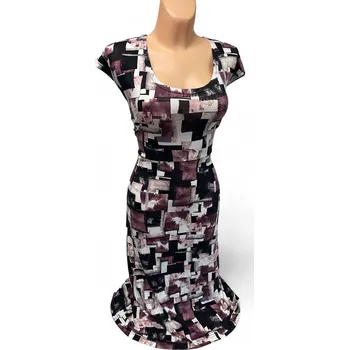 Dámské šaty Šaty BOŽIDARA, Barva Jako na obrázku, Velikost XXXL 54, Materiál 96% Viskoza 4% Lycra