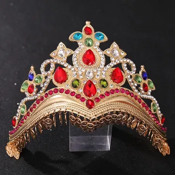 Čelenka Kovová vysoká čelenka korunka zdobená Rio