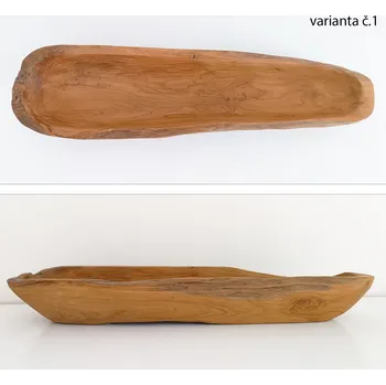Mísa loďka zaoblená teaková - 60cm TE679213