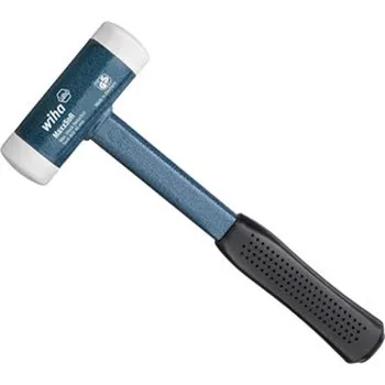 Kladivo Wiha 39017 - Kladivo (palice) bez zpětného rázu pr. 30mm, násada ocelová, bílé koncovky