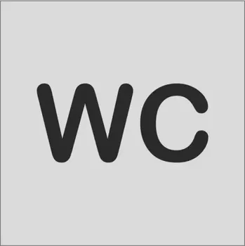 Informační tabulka Home Deco Piktogram - WC 10 x 10cm