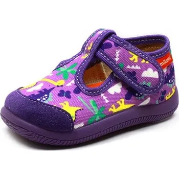 Dívčí obuv „Dětské bačkory Milami 226-8DI s dinosaury, fialové | Botonožka.cz“ Velikost: 30