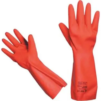 Pracovní rukavice ANSELL 37-900 - Sol-Vex Premium - Rukavice pracovní (vel. 8) chemické, nitril., chem. odol., reliéf. dlaň, 0,425 mm, d. 38