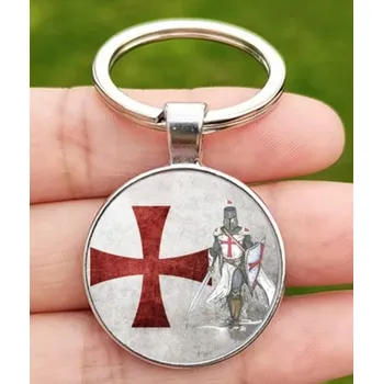 Přívěšek na klíče kříž templářů