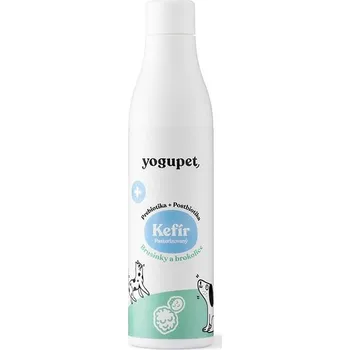 YOGUPET kefír pro psy a kočky s laktobacily, s brusinkami a brokolicí 200g