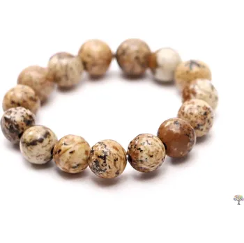 Prsten Magieprirody.cz Prsten Jaspis obrázkový - 4 mm kuličky #18 - z přírodních kamenů