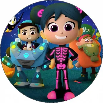 Jedlá dekorace na dort Jedlý papír StarBeam Halloween 19,5 cm