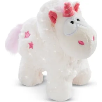 Hračka NICI plyš Jednorožec Theodor ve sněhové kombinéze 13cm, GREEN