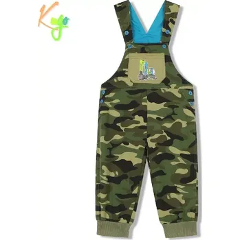 Chlapecké tepláky s laclem Kugo ST8821 maskáč + modrá aplikace