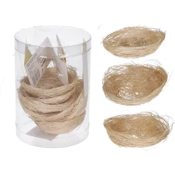 Velikonoční dekorace HračkyXL Hnízdo dekorační 8 cm natural 1 ks