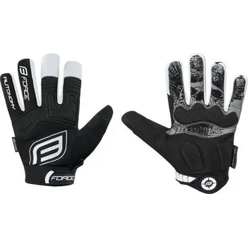 Cyklistické rukavice FORCE Dětské dlouhoprsté rukavice FORCE KID MTB AUTONOMY, černé - M