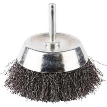 Brusný kotouč Makita D-39942 - Kartáč drátěný hrncový pr. 80 mm zvlněný ocelový drát, upínací stopka pr. 6 mm