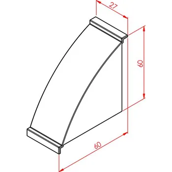 3D tisk Kryt na pevný úhelník, více variant 30 mm