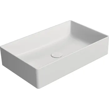 KUBE X keramické umyvadlo na desku, 60x37cm, bílá mat